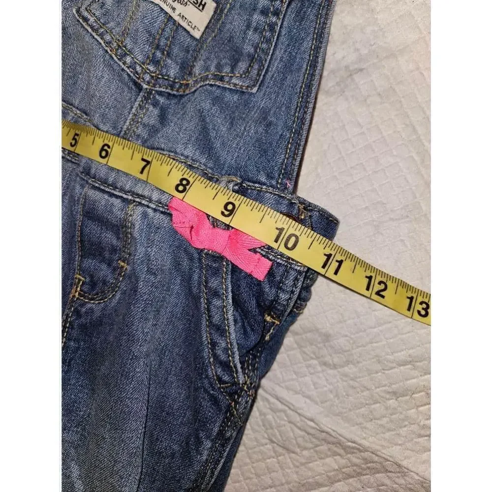 OshKosh  B'Gosh Overalls Girl's Size 24 Months Pink Blue